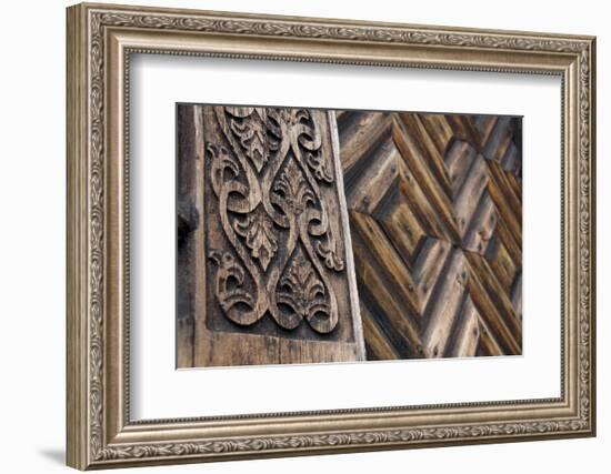 Norway, Oslo. Historic Hand Carved Wooden Loft-Cindy Miller Hopkins-Framed Photographic Print