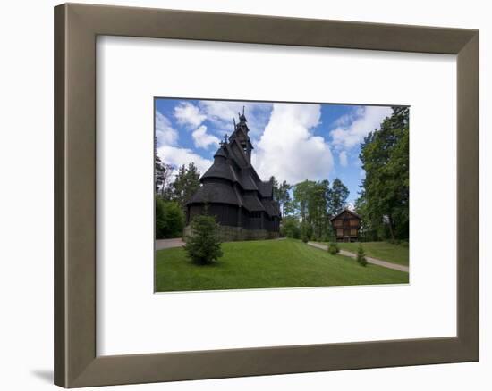 Norway, Oslo. Historic Wooden Stave Church from Gol-Cindy Miller Hopkins-Framed Photographic Print