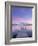 Norway, Oslo, Oslo Fjord, Jetty over Lake at Dusk-Shaun Egan-Framed Photographic Print