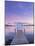 Norway, Oslo, Oslo Fjord, Jetty over Lake at Dusk-Shaun Egan-Mounted Photographic Print