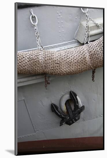 Norway, Oslo. Ship anchor detail in Oslo port, Norway.-Kymri Wilt-Mounted Photographic Print