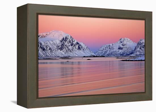 Norway, Province Northern Country, Beach Close Yttersand-Bernd Rommelt-Framed Premier Image Canvas