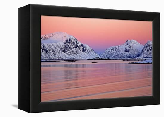 Norway, Province Northern Country, Beach Close Yttersand-Bernd Rommelt-Framed Premier Image Canvas