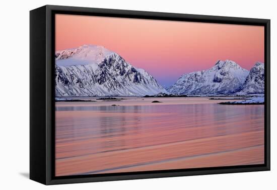 Norway, Province Northern Country, Beach Close Yttersand-Bernd Rommelt-Framed Premier Image Canvas