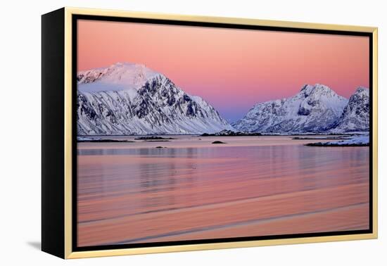 Norway, Province Northern Country, Beach Close Yttersand-Bernd Rommelt-Framed Premier Image Canvas