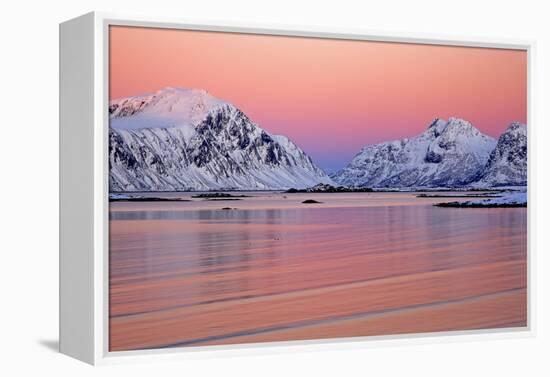 Norway, Province Northern Country, Beach Close Yttersand-Bernd Rommelt-Framed Premier Image Canvas