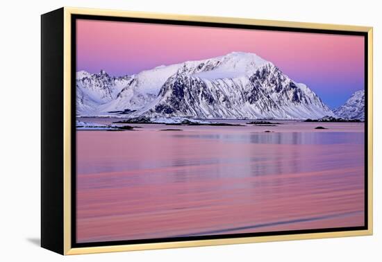 Norway, Province Northern Country, Beach Close Yttersand-Bernd Rommelt-Framed Premier Image Canvas