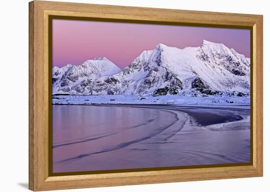 Norway, Province Northern Country, Beach Close Yttersand-Bernd Rommelt-Framed Premier Image Canvas