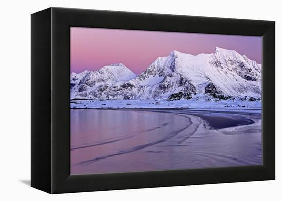 Norway, Province Northern Country, Beach Close Yttersand-Bernd Rommelt-Framed Premier Image Canvas