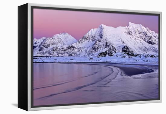 Norway, Province Northern Country, Beach Close Yttersand-Bernd Rommelt-Framed Premier Image Canvas