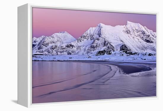 Norway, Province Northern Country, Beach Close Yttersand-Bernd Rommelt-Framed Premier Image Canvas