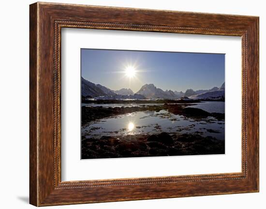 Norway, Province Northern Country, Lofoten, Flakstadoya, Coast-Bernd Rommelt-Framed Photographic Print