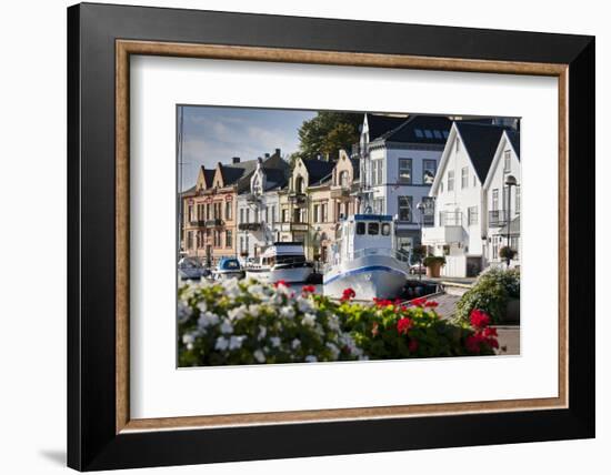 Norway, Rogaland, Farsund, Harbour-Rainer Mirau-Framed Photographic Print