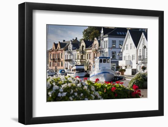 Norway, Rogaland, Farsund, Harbour-Rainer Mirau-Framed Photographic Print