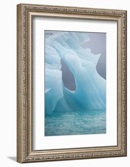 Norway, Spitsbergen. Iceberg Floating Along Northwest Coast-Steve Kazlowski-Framed Photographic Print