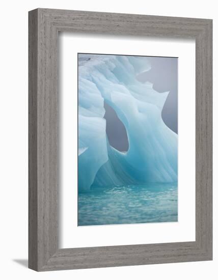 Norway, Spitsbergen. Iceberg Floating Along Northwest Coast-Steve Kazlowski-Framed Photographic Print