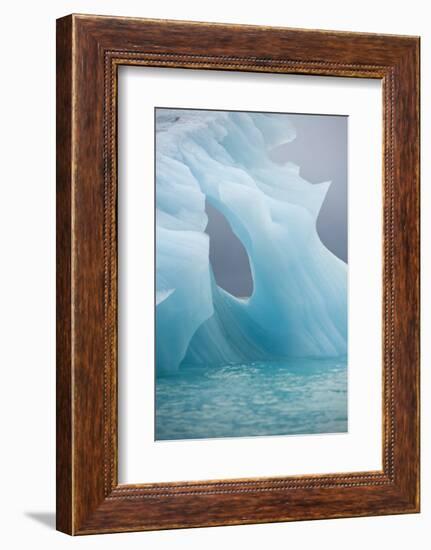 Norway, Spitsbergen. Iceberg Floating Along Northwest Coast-Steve Kazlowski-Framed Photographic Print