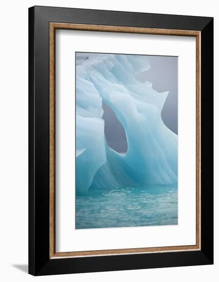 Norway, Spitsbergen. Iceberg Floating Along Northwest Coast-Steve Kazlowski-Framed Photographic Print