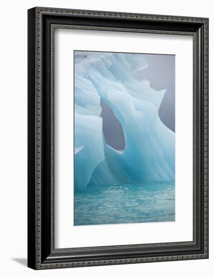 Norway, Spitsbergen. Iceberg Floating Along Northwest Coast-Steve Kazlowski-Framed Photographic Print