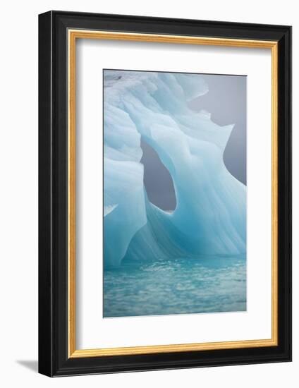 Norway, Spitsbergen. Iceberg Floating Along Northwest Coast-Steve Kazlowski-Framed Photographic Print