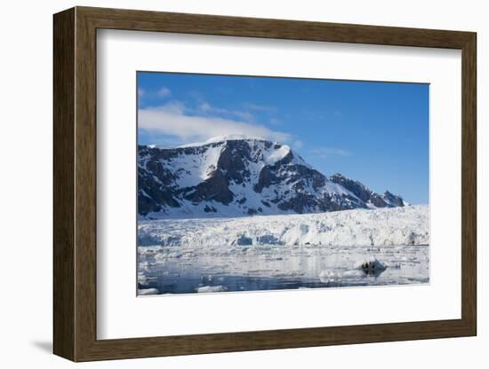 Norway. Svalbard. Hornsund. Burgerbutka. Paier Glacier-Inger Hogstrom-Framed Photographic Print