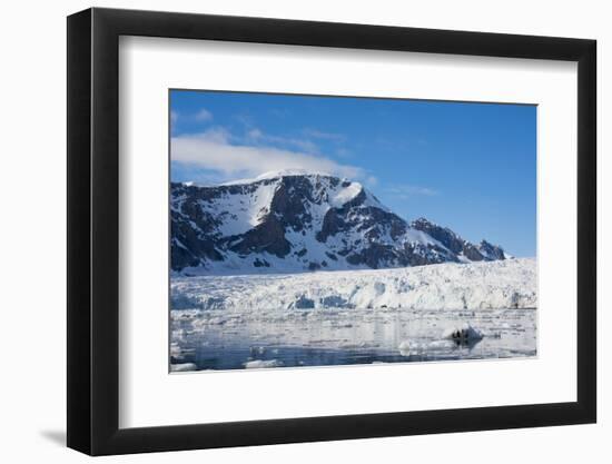 Norway. Svalbard. Hornsund. Burgerbutka. Paier Glacier-Inger Hogstrom-Framed Photographic Print