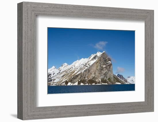 Norway. Svalbard. Hornsund. Granite Cliffs Surrounding-Inger Hogstrom-Framed Photographic Print