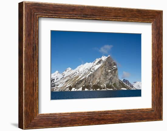 Norway. Svalbard. Hornsund. Granite Cliffs Surrounding-Inger Hogstrom-Framed Photographic Print