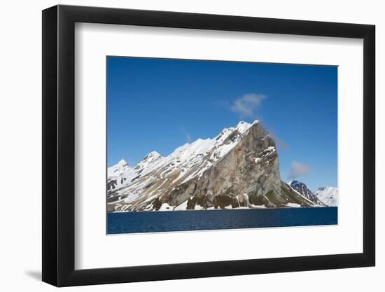 Norway. Svalbard. Hornsund. Granite Cliffs Surrounding-Inger Hogstrom-Framed Photographic Print