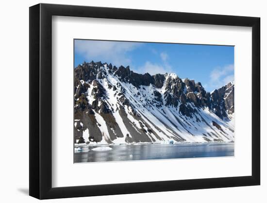 Norway. Svalbard. Hornsund. Heavily Eroded Peaks-Inger Hogstrom-Framed Photographic Print