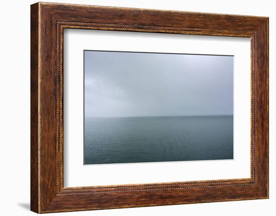 Norway. Svalbard. Hornsund. Heavy Clouds over the Calm Water-Inger Hogstrom-Framed Photographic Print