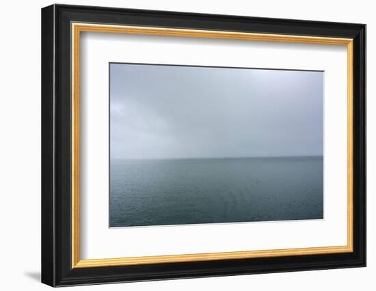 Norway. Svalbard. Hornsund. Heavy Clouds over the Calm Water-Inger Hogstrom-Framed Photographic Print