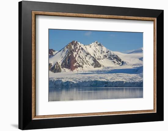 Norway. Svalbard. Hornsund. Mountains Surrounding the Fjord-Inger Hogstrom-Framed Photographic Print