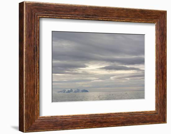 Norway. Svalbard. Krossfjord. Cloudy Skies-Inger Hogstrom-Framed Photographic Print