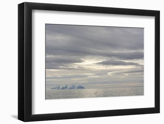 Norway. Svalbard. Krossfjord. Cloudy Skies-Inger Hogstrom-Framed Photographic Print