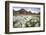 Norway, Svalbard, Longyearbyen. Arctic Cottongrass in Front of Traditional Houses-David Slater-Framed Photographic Print