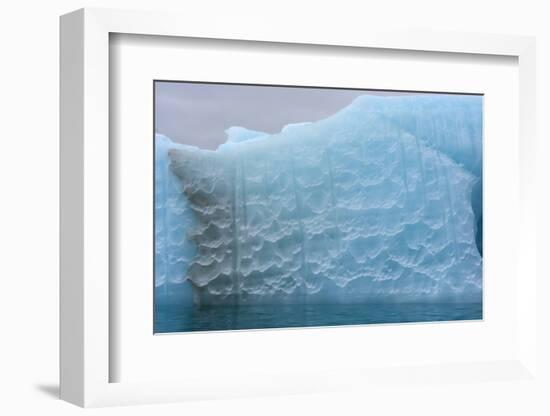 Norway. Svalbard. Nordaustlandet. Brasvelbreen. Textures of Icebergs-Inger Hogstrom-Framed Photographic Print