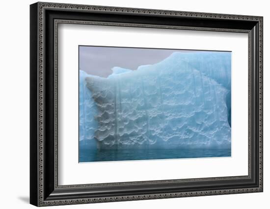 Norway. Svalbard. Nordaustlandet. Brasvelbreen. Textures of Icebergs-Inger Hogstrom-Framed Photographic Print