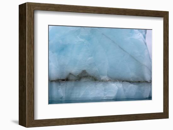 Norway. Svalbard. Nordaustlandet. Brasvelbreen. Textures of Icebergs-Inger Hogstrom-Framed Photographic Print