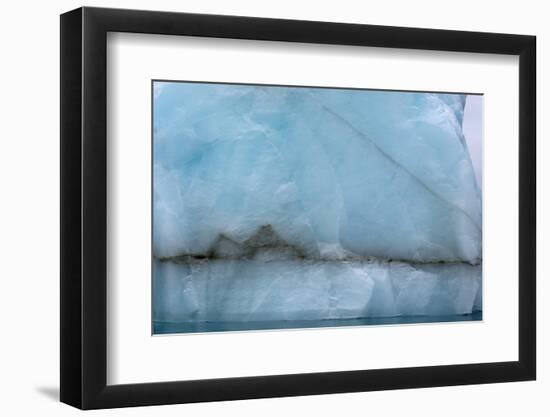 Norway. Svalbard. Nordaustlandet. Brasvelbreen. Textures of Icebergs-Inger Hogstrom-Framed Photographic Print