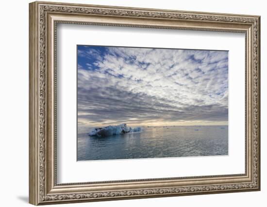 Norway, Svalbard, Nordaustlandet. Cloud Patterns and Ocean Ice at Sunrise-Jaynes Gallery-Framed Photographic Print