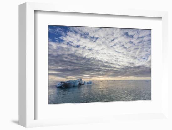 Norway, Svalbard, Nordaustlandet. Cloud Patterns and Ocean Ice at Sunrise-Jaynes Gallery-Framed Photographic Print