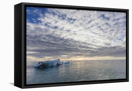 Norway, Svalbard, Nordaustlandet. Cloud Patterns and Ocean Ice at Sunrise-Jaynes Gallery-Framed Premier Image Canvas