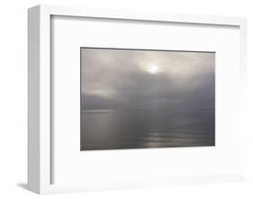 Norway. Svalbard. Nordaustlandet Island. Calm Water and Cloudy Skies-Inger Hogstrom-Framed Photographic Print