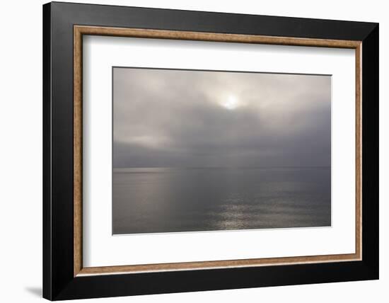 Norway. Svalbard. Nordaustlandet Island. Calm Water and Cloudy Skies-Inger Hogstrom-Framed Photographic Print