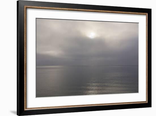 Norway. Svalbard. Nordaustlandet Island. Calm Water and Cloudy Skies-Inger Hogstrom-Framed Photographic Print