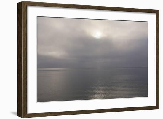 Norway. Svalbard. Nordaustlandet Island. Calm Water and Cloudy Skies-Inger Hogstrom-Framed Photographic Print