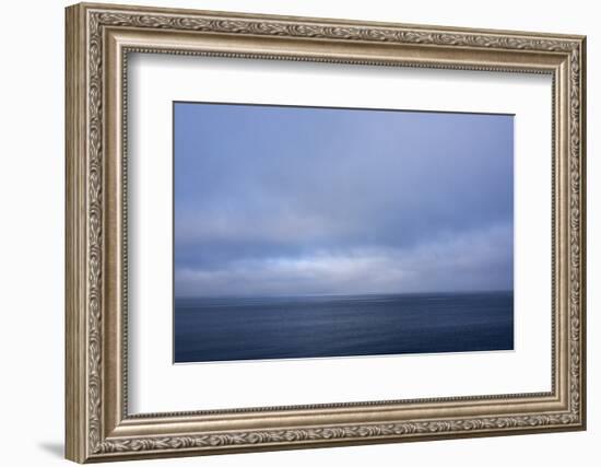 Norway. Svalbard. Nordaustlandet Island. Calm Water and Cloudy Skies-Inger Hogstrom-Framed Photographic Print