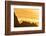 Norway, Svalbard, Nordaustlandet. Silhouette of Icebergs Backlit at Sunset-Jaynes Gallery-Framed Photographic Print