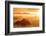 Norway, Svalbard, Nordaustlandet. Silhouette of Icebergs Backlit at Sunset-Jaynes Gallery-Framed Photographic Print